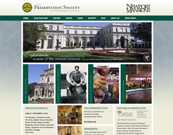 Newport Mansions Homepage